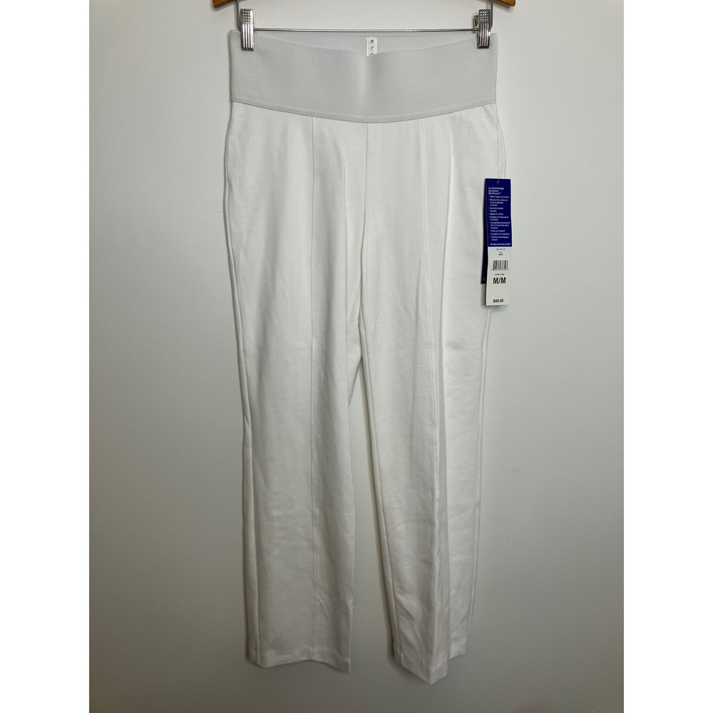Nygard Slims Ankle Pants Womens M White NEW SlimCurve Stretch Pull On Trousers